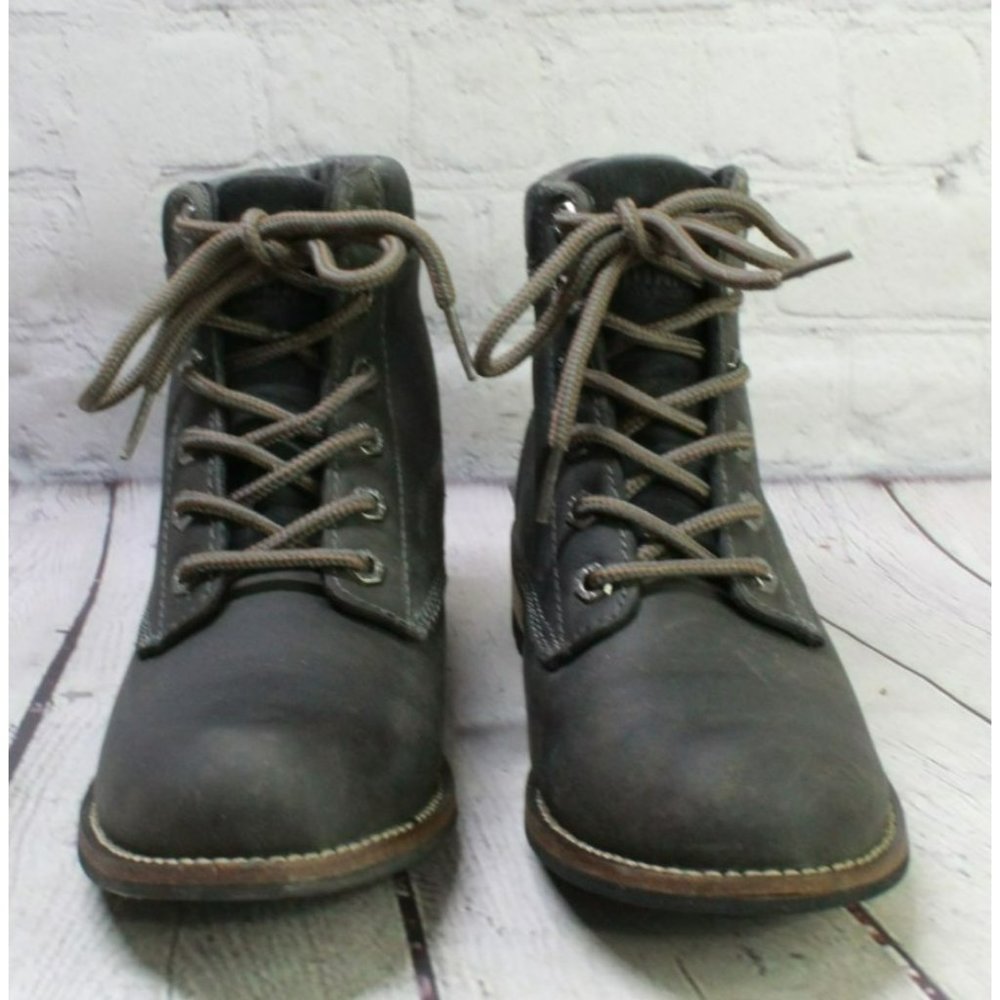 Kodiak Jaya Black Leather Lace Up Waterproof Slip Resistant Ankle Boots Size 7.5 - Picture 4 of 9